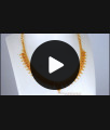 Plain Net Pattern Gold Necklace Mullaipoo Design NCKN2636 Plain Net Pattern Gold Necklace Mullaipoo Design NCKN2636