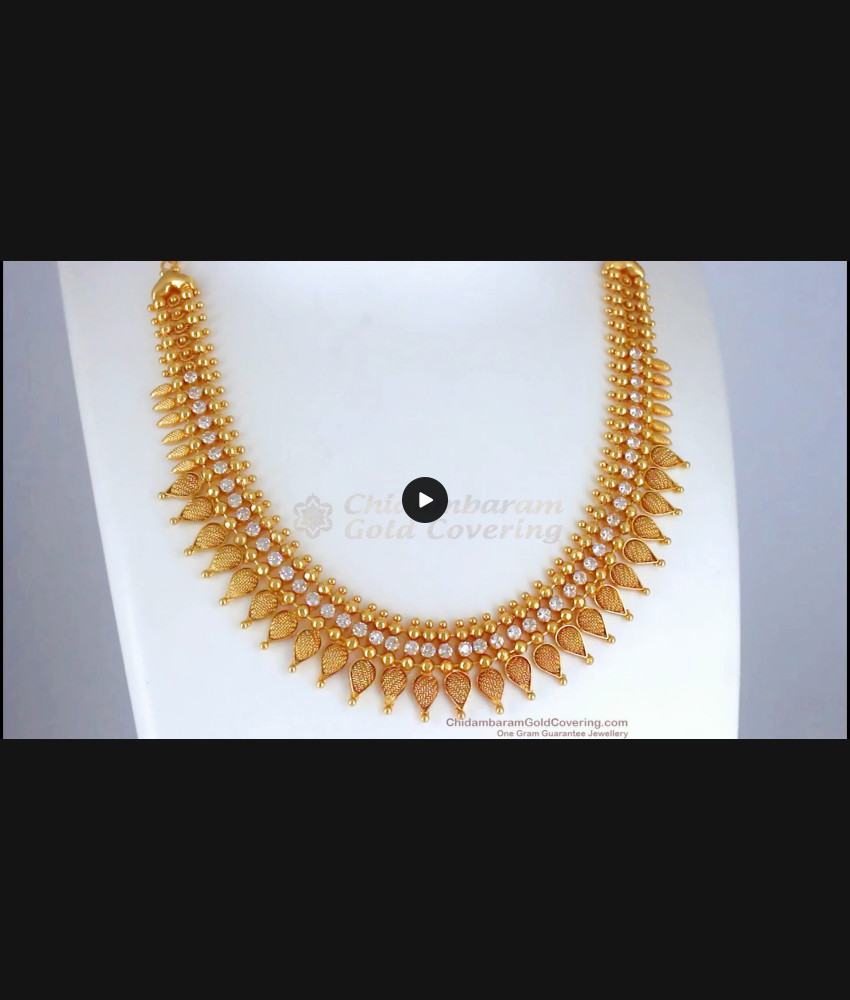 White Ad Stone Gold Necklace Muliapoo Pattern Shop Online NCKN2655 White Ad Stone Gold Necklace Muliapoo Pattern Shop Online NCKN2655