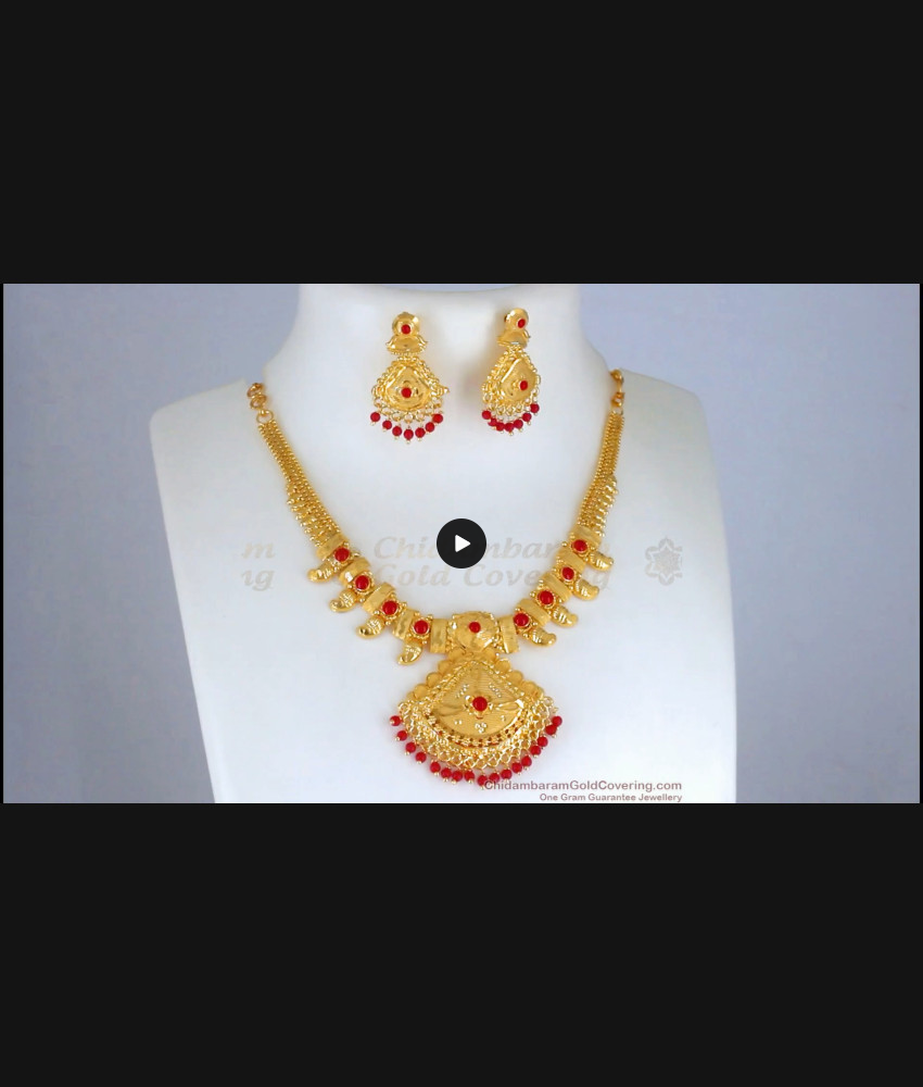 Gorgeous Coral Design Forming Necklace Bridal Collection NCKN2659 Gorgeous Coral Design Forming Necklace Bridal Collection NCKN2659
