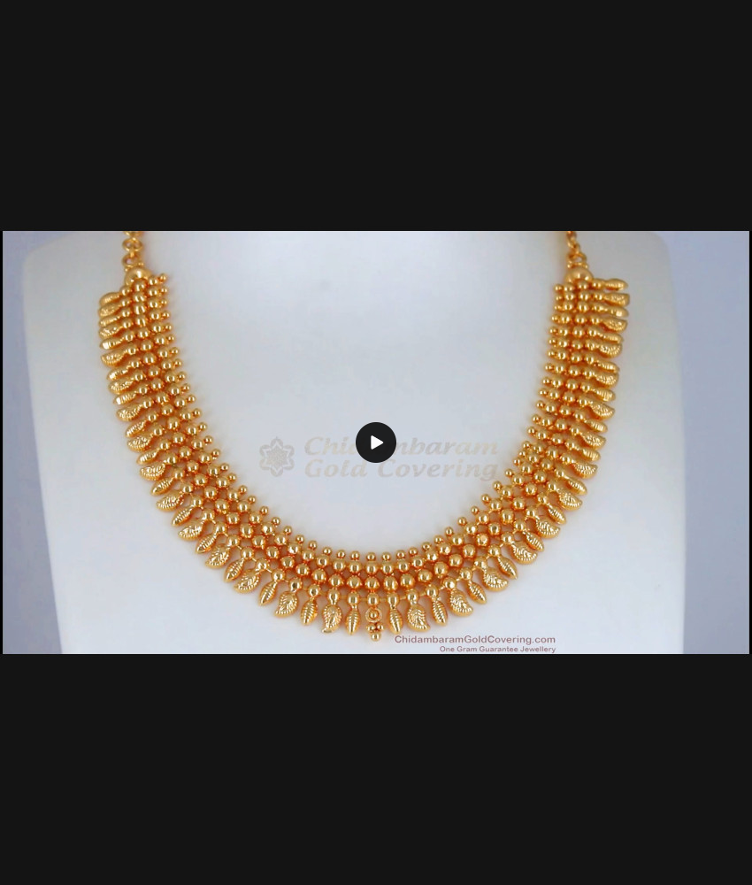 New Close Necklace Mango Design Gold Necklace Shop Online NCKN2660 New Close Necklace Mango Design Gold Necklace Shop Online NCKN2660
