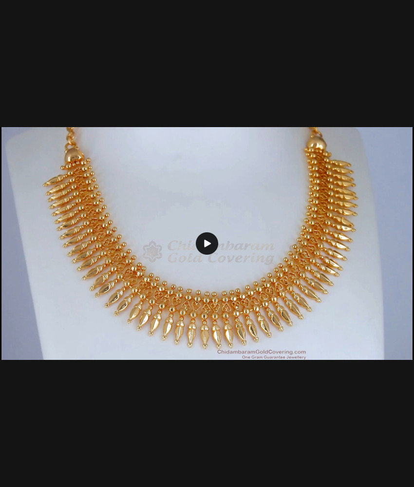 Kerala Traditional Gold Mullaipoo Necklace Women Fashion NCKN2661 Kerala Traditional Gold Mullaipoo Necklace Women Fashion NCKN2661