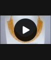 Pure 1 Gram Gold Necklace Bridal Close Neck Design NCKN2662 Pure 1 Gram Gold Necklace Bridal Close Neck Design NCKN2662