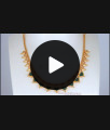 9 Petal Palakka Stone Gold Plated Necklace Shop Online NCKN2672 9 Petal Palakka Stone Gold Plated Necklace Shop Online NCKN2672