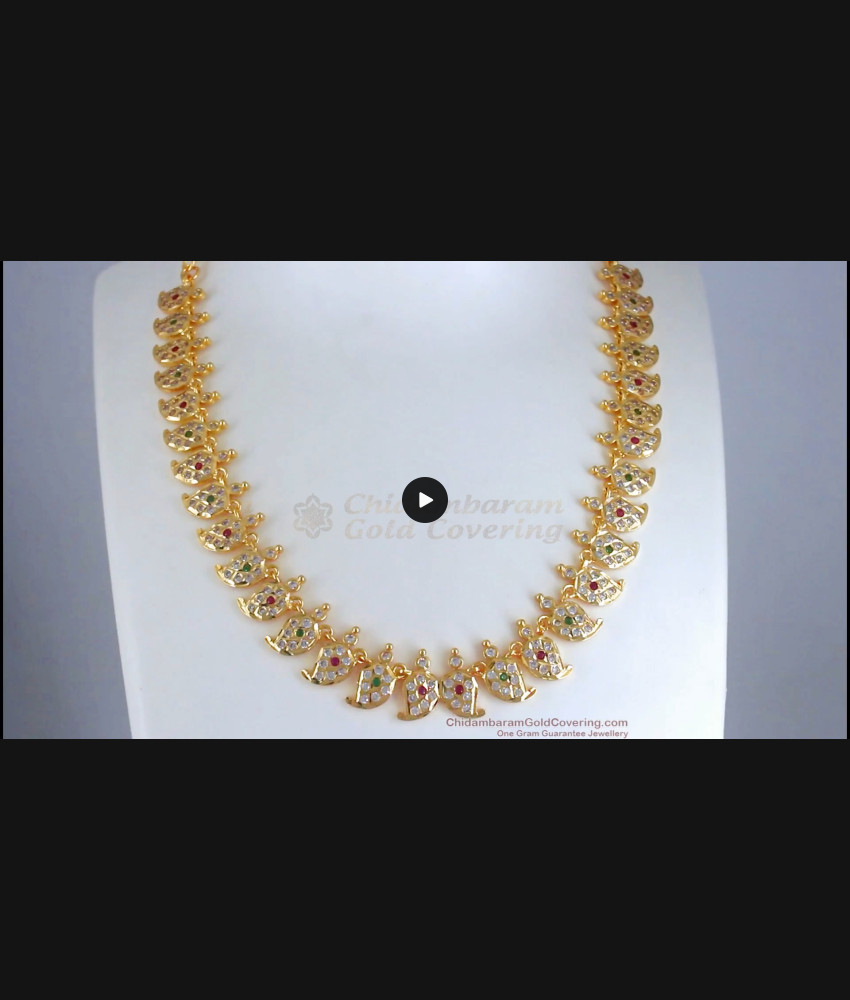 Grand Mango Design Impon Necklace Gati Stone Collection NCKN2705 Grand Mango Design Impon Necklace Gati Stone Collection NCKN2705