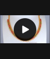 Multi Stone One Gram Gold Necklace Mullai Mottu Design NCKN2715