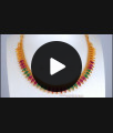 Original Mullaipoo One Gram Gold Necklace Multi Stone NCKN2720 Original Mullaipoo One Gram Gold Necklace Multi Stone NCKN2720