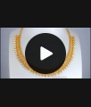 Light Weight Gold Plated Necklace Mullaipoo Design NCKN2749 Light Weight Gold Plated Necklace Mullaipoo Design NCKN2749