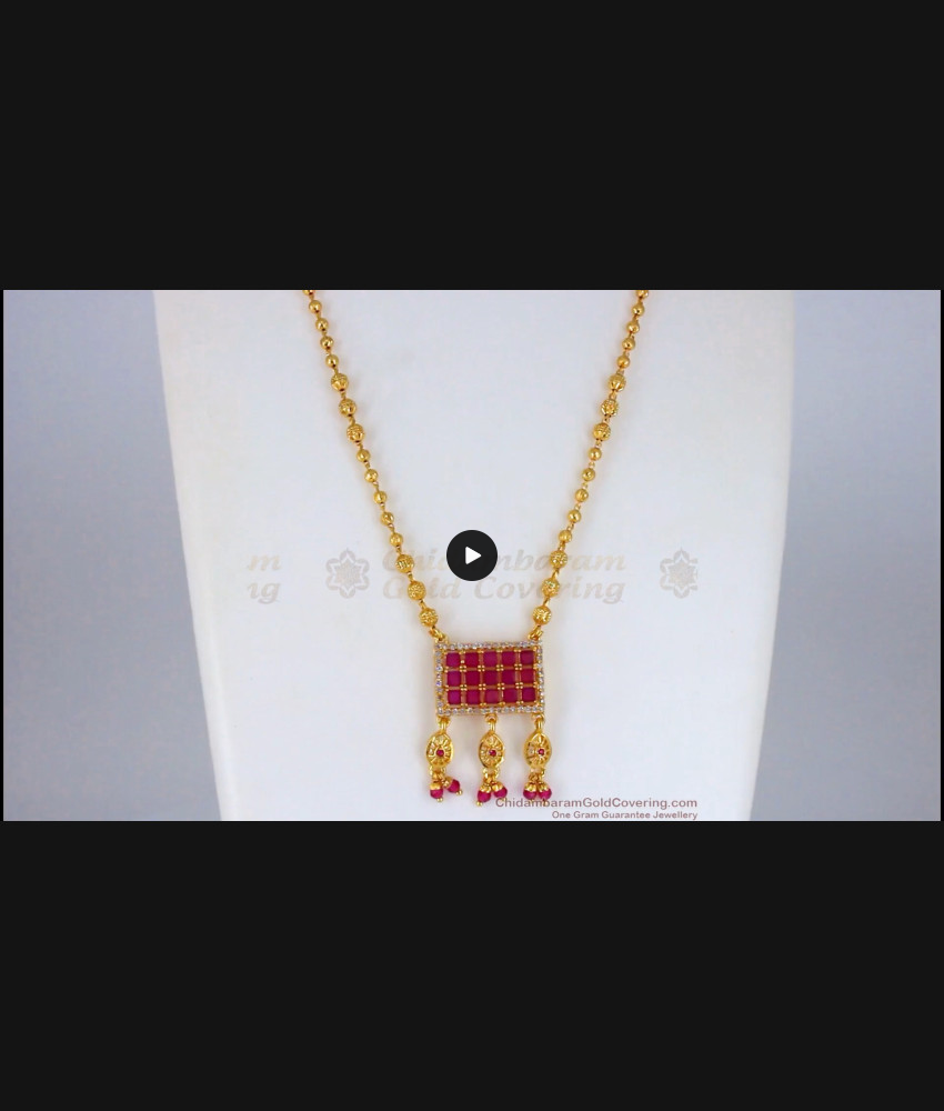 Ruby Pendant Short Chain Gold Collections Imitation Jewelry SMDR576 Ruby Pendant Short Chain Gold Collections Imitation Jewelry SMDR576