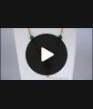 Full White Pendant Emerald Side Stones Short Chain Collections SMDR577 Full White Pendant Emerald Side Stones Short Chain Collections SMDR577