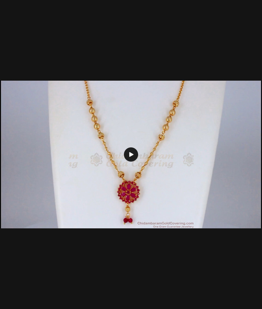 Beautiful Short Chain With Pendant Gold Plated Short Chain Collections SMDR586 Beautiful Short Chain With Pendant Gold Plated Short Chain Collections SMDR586