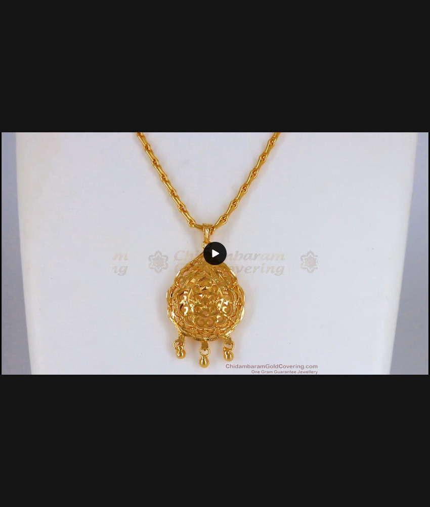 Classic Real Gold Dollar Pendant Short Chain For Daily Use SMDR599 Classic Real Gold Dollar Pendant Short Chain For Daily Use SMDR599