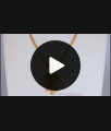 Trendy One Gram Gold Dollar Pendant Short Chain For Daily Use SMDR604