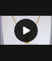 Flower Design AD White Stone Gold Pendant Chain Model Short Chain For Ladies SMDR618