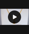 Trendy One Gram Gold Stone Pendant Collections Short Chain For Girls SMDR625 Trendy One Gram Gold Stone Pendant Collections Short Chain For Girls SMDR625