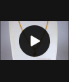 Ruby White Stone Small Pendant Gold Short Chain Daily Wear SMDR680