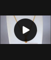 Triple Heart Design AD White Stone Pendant Gold Short Chain SMDR684 Triple Heart Design AD White Stone Pendant Gold Short Chain SMDR684