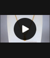 Triple Heart Model White Stone Pendant Gold Short Chain SMDR688 Triple Heart Model White Stone Pendant Gold Short Chain SMDR688