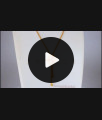 Triple Color Stone Flower Design Small Pendant Gold Short Chain SMDR692 Triple Color Stone Flower Design Small Pendant Gold Short Chain SMDR692