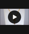 One Gram Gold Beaded Ruby Stone Pendant Chain SMDR743