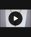 Stylish Multi Stone Rectangular Shaped Pendant Gold Chain SMDR748
