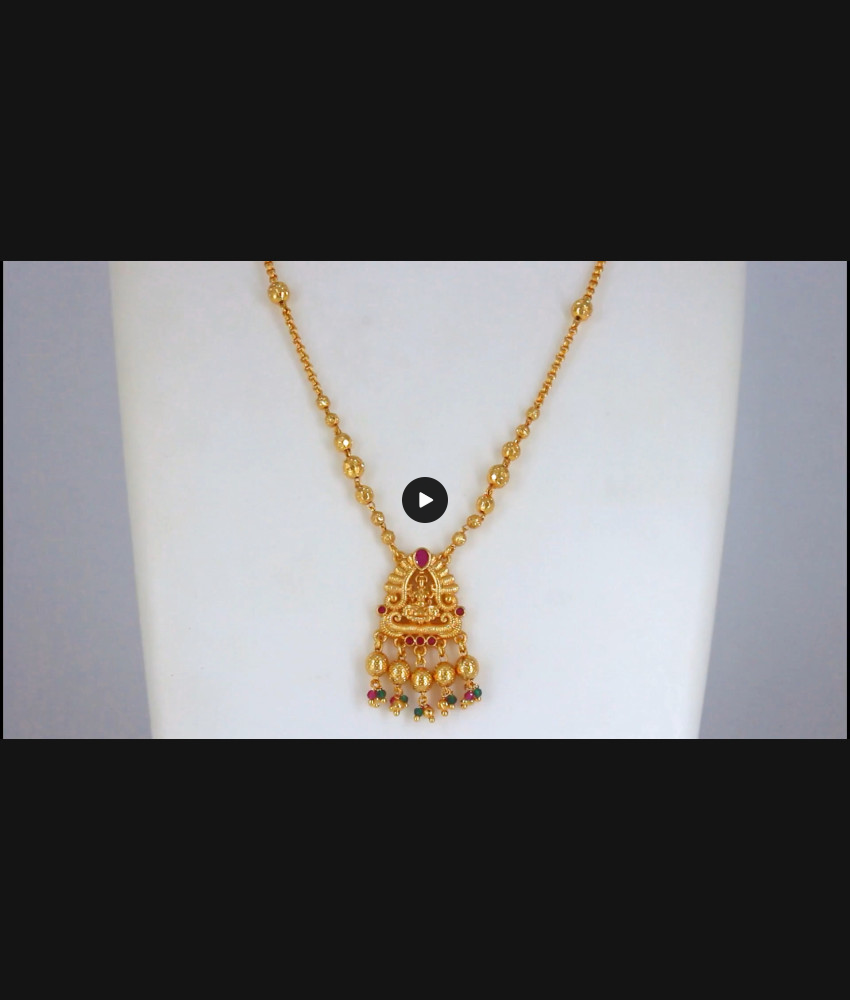 18 Inch Mini Laskhmi Design Hanging Beads Pendant Chain SMDR750