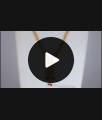 Lovable Flower White Pearls Gold Chain Multi Stone Pendant SMDR756