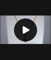 Stunning White Stone Sangu Design Gold Pendant Chain Resort Wear SMDR767
