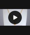 Gorgeous Peacock Design White Stone Gold Pendant Chain SMDR770