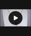 White AD Stone Eye Design Gold Pendant Chain SMDR810 White AD Stone Eye Design Gold Pendant Chain SMDR810