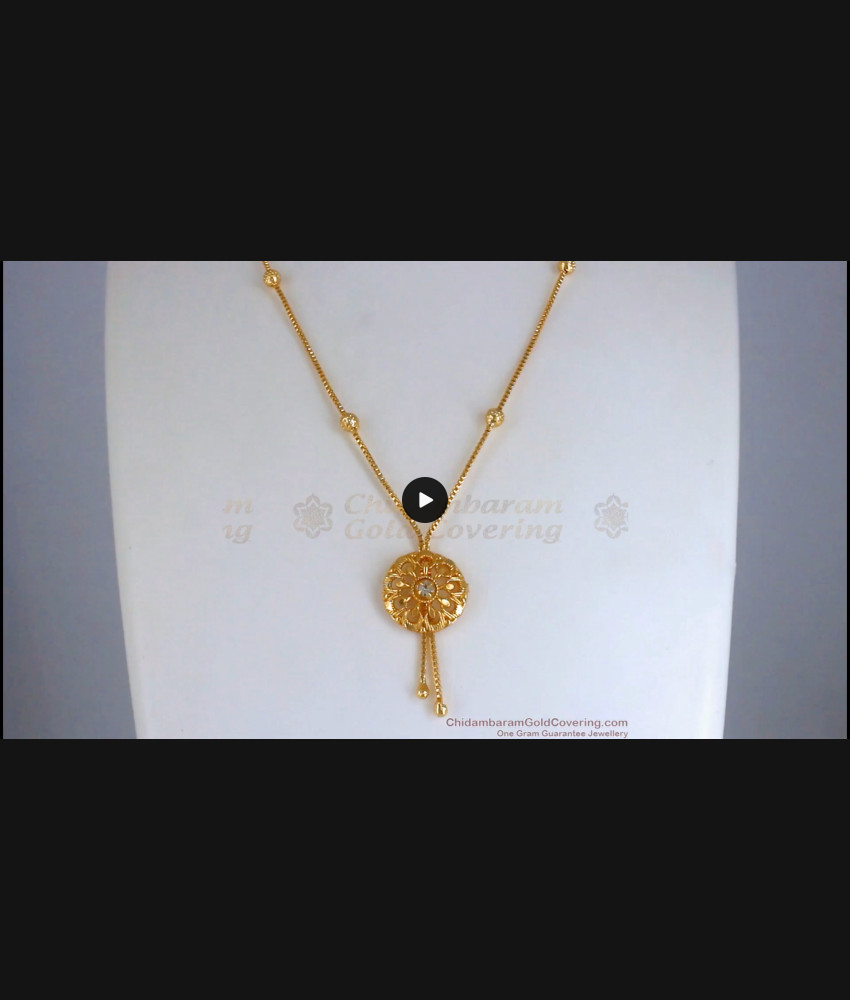 One Gram Gold Pendant Chain Light Weight Collection SMDR835