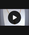 White Ad Stone Gold Plated Pendant With Chain SMDR839 White Ad Stone Gold Plated Pendant With Chain SMDR839