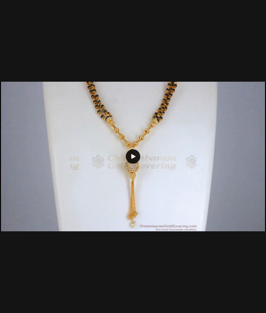One Gram Gold Mangalsutra Collections Short Chain Shop Online SMDR853