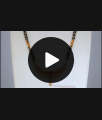 Traditional Gold Plated Mangalsutra Pendant Short Chain SMDR859