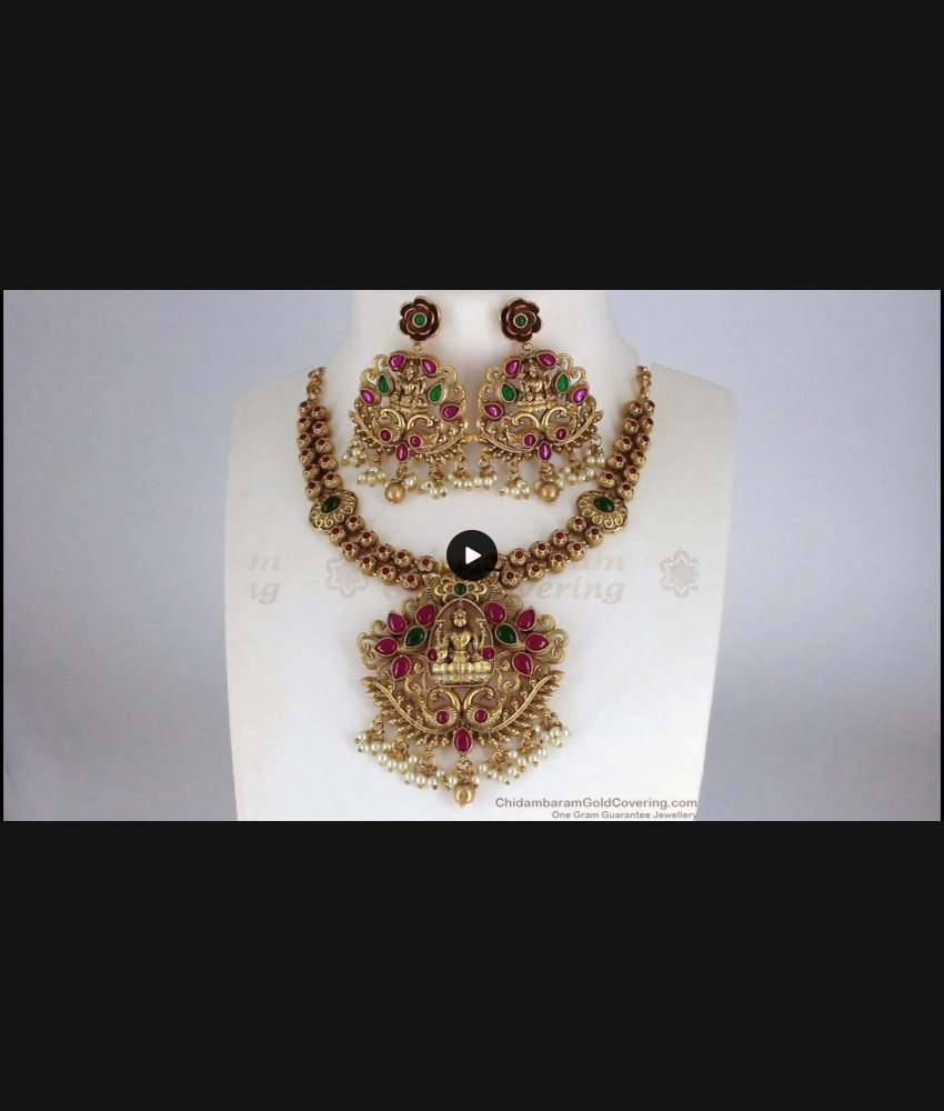 TNL1044 - Premium Antique Lakshmi Design Bridal Jewelry Collections TNL1044 - Premium Antique Lakshmi Design Bridal Jewelry Collections