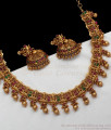 TNL1029 - Premium Antique Choker Nagas Lakshmi Necklace Bridal Wear