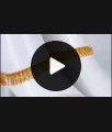 10 Inch New Arrival Mango Design Heavy Gold Anklet ANKL1109