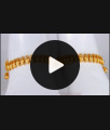 10 Inch Trendy Mango Design White Stone Gold Anklets Collections ANKL1168