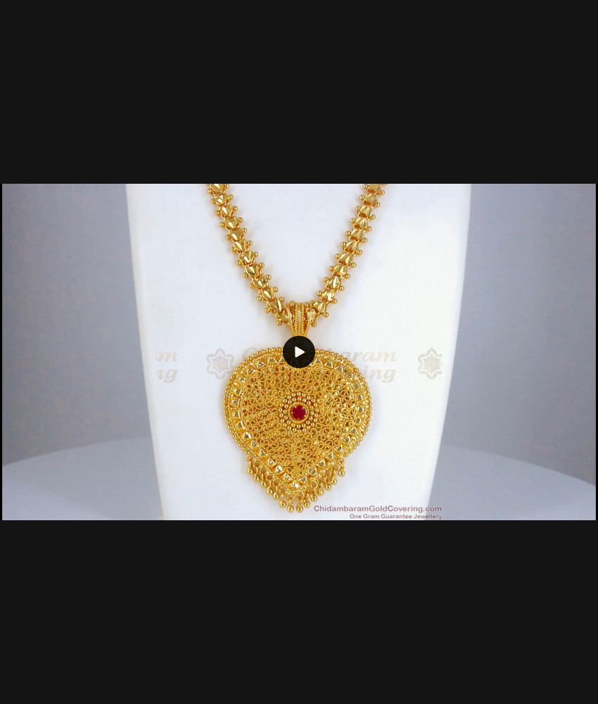 Heart Shape Pendant Design Ad Stone Long Chain BGDR811