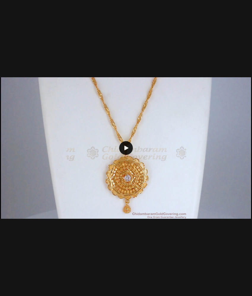 Daily Wear 1 Gram Gold Dollar Chain Collection BGDR911