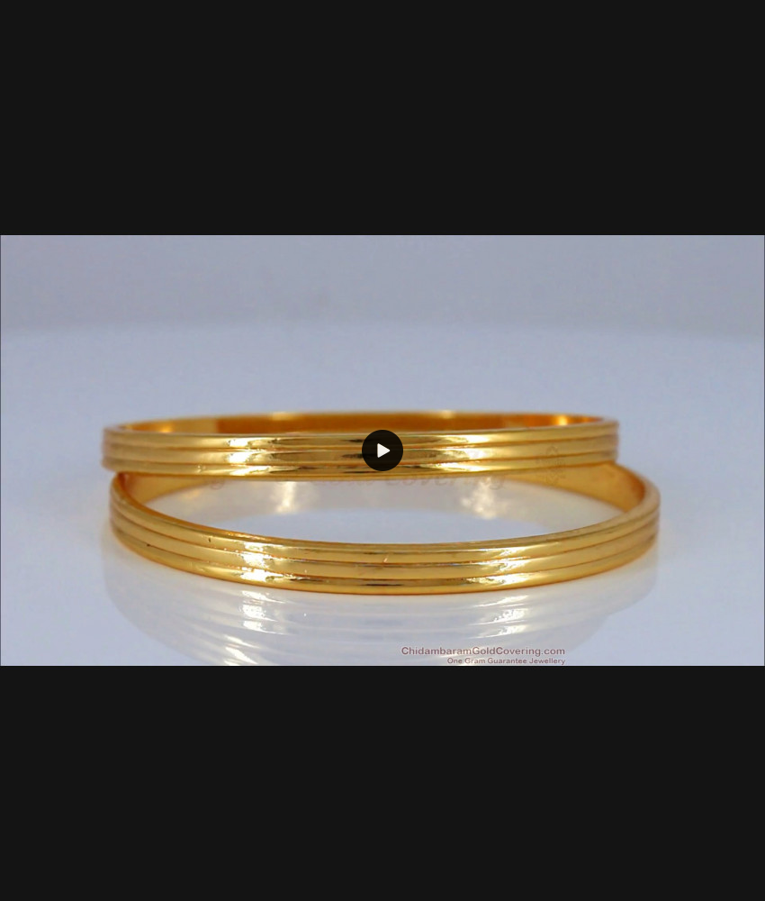 BR1363-2.8 Original Impon Gold Tone Long Life Bangles Latest Trendy Collections