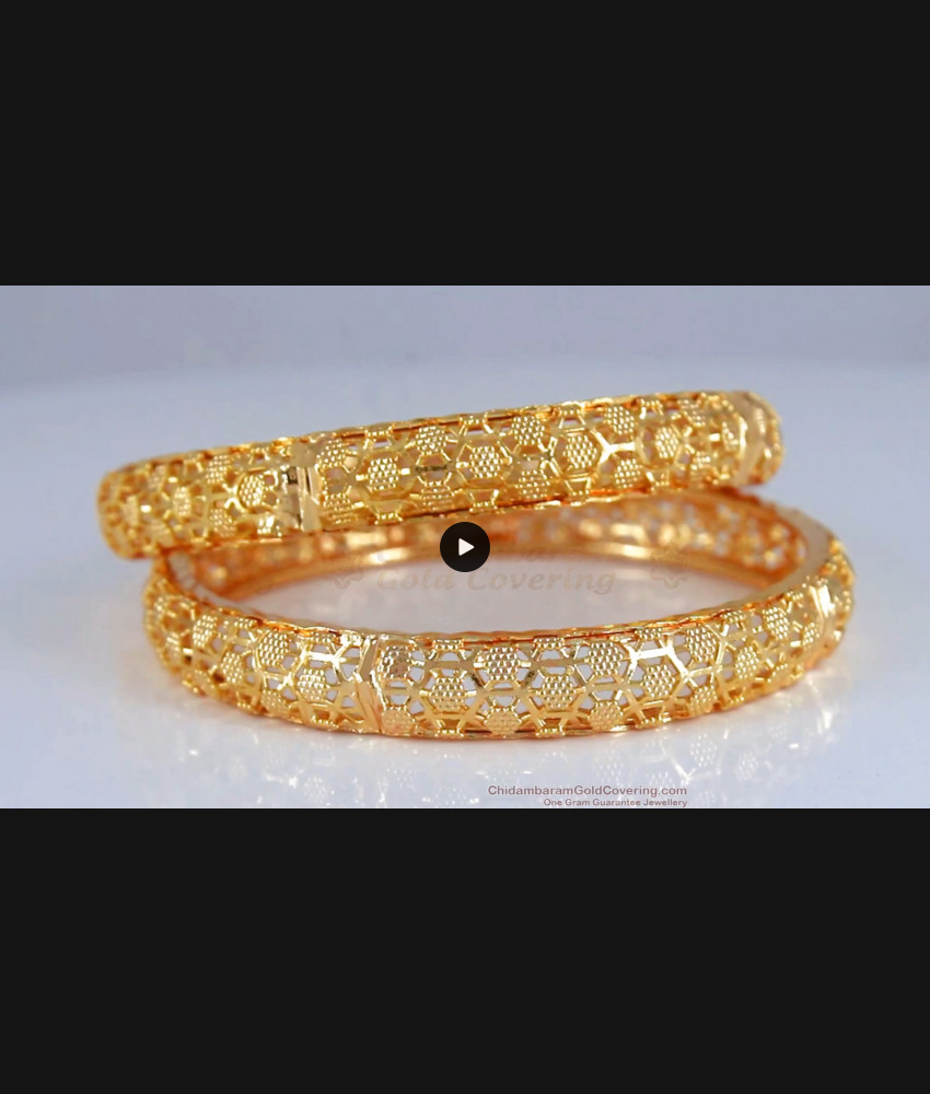 BR1386-2.6 Luxury Design Attractive Set of Two Designer Bangles For Functions