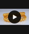 BR1390-2.6 Gold Inspired Flower Model Attractive Bangles For Regular Use