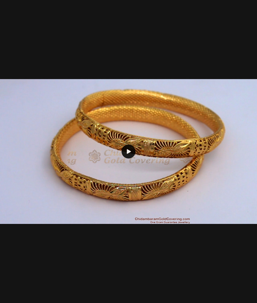 BR1441-2.8 Trendy Thick Kerala Gold Bangle Design For Women Buy Online