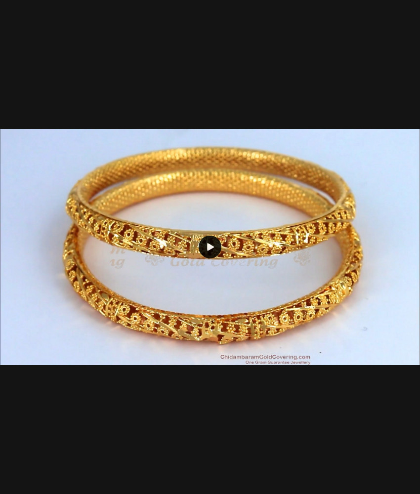 BR1452-2.10 Size Thin Gold Bangles For Ladies One Gram Gold South Indian Jewelry Buy Online