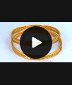 BR1453-2.6 Twisted Gold Bangles One Gram Gold South Indian Jewelry Buy Online