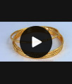 BR1455-2.4 Thin Gold Bangles Design Set Of Four Gold Plated Jewelry Daily Wear