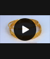 BR1459-2.4 Traditional Gold Bangles Design Set Of Four Gold Plated Jewelry Daily Use
