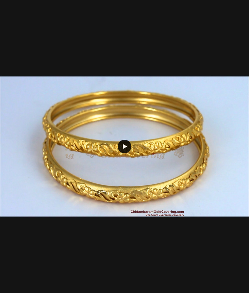 BR1461-2.6 Latest One Gram Gold Bangles For Women Buy Online