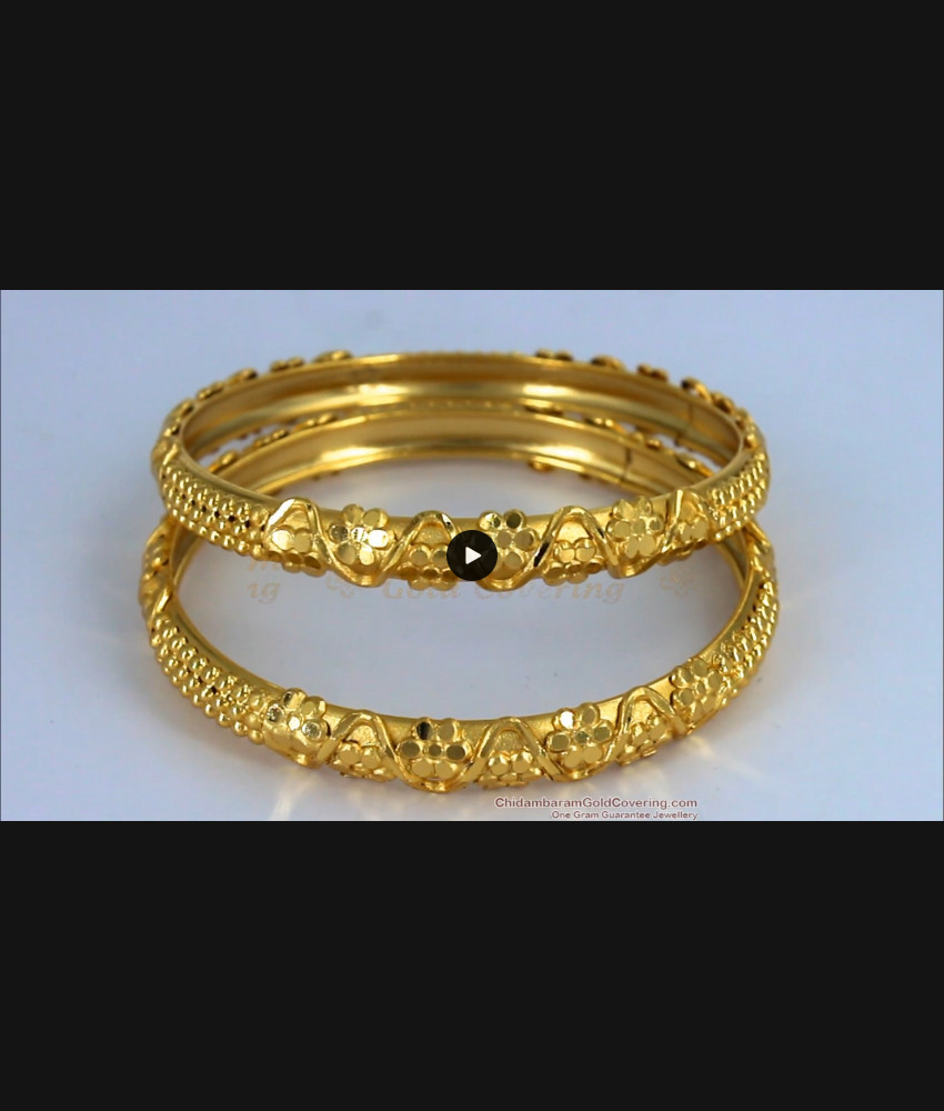 BR1493-2.8 Grand Design Real Gold Forming Pattern Unique Bangle Collections
