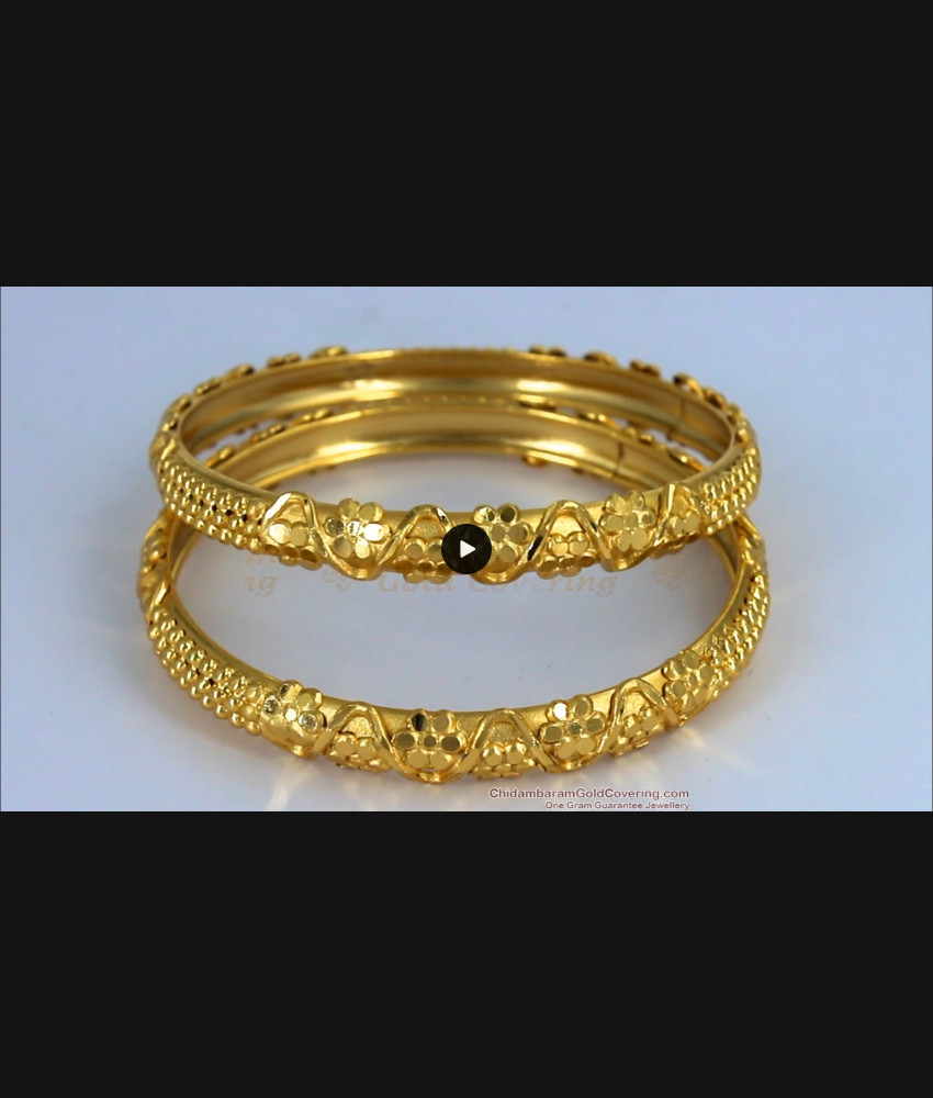 BR1493-2.6 Grand Design Real Gold Forming Pattern Unique Bangle Collections